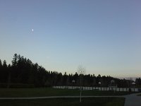 20151120 160926  Moon over the roller rink during a parents vs. kids soccer game.