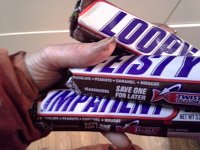 20151123 173710  I saw these at Jiffy Mart after chopping wood and had to buy ALL THREE! I am such a sucker. These three are me to a T when hungry. The boys would say any time...they are just me always. Maybe they're right ;)