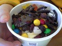 20151125 122703  Taking the boys to frozen yogurt - in the winter - for lunch. Turns out no one really does that. We were the second customer of the day, at noon.