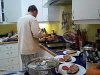 20151225 100919  Dave making breakfast for us Christmas morning.