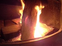20151225 112348  Fires nearly every night - it's cold here, but not as cold as in Mazama!