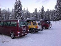 20151220 160055  The caravan of cars - Renna, Krug and Johnson's truck driven by the Borgninos.
