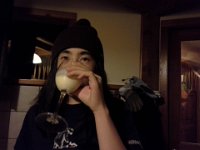 20151220 220121  Kai enjoying eggnog in our cabin :)