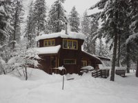 20151221 084657  Our cabin. The loft upstairs is manland :)