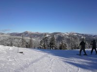 20151222 115300  At Loup Loup getting ready to try a downhill run. At this moment, having successfully evacuated the chairlift (that's what it felt like), I really cannot believe I'm doing this - it has been more than 20 years since I did any downhill skiing, and even then I think I skiied a handful of times.
