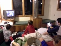 20151223 223653  Watching Star Wars up in manland on the last night.