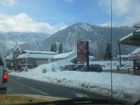 20151224 132635  In Leavenworth, our turnaround point, JUST as we check the DOT website and find out the pass has opened!