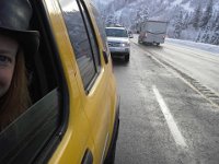 20151224 135424  Until...we find we're in a line of cars waiting to get through the pass.