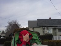 20151201 111550  Ben has strep, so I took him to the doctor, then out on a run on our old running route, all bundled up.
