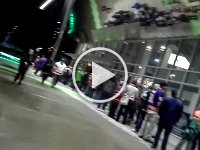 20151205 173646  Keeping boys occupied in line while waiting to go in for a hockey game and seeing the Stanley Cup!