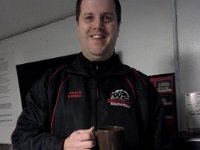 20151212 112550  Coach Darrel warming up water to make a mouthguard fit. The things the coaches do for us!