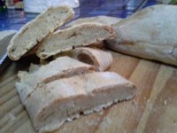 20151214 151749  Flat bread - yeasts not active enough yet.