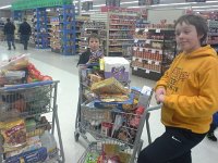 20160106 184522  At the commissary with the boys. I love shopping with them! This is the card edit at the end. Really only have to deny about 10% of the crap they try to sneak out :)