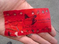 20160113 141933  I lost this FULL punch card on a run, then FOUND it again the next day - in our DRIVEWAY!