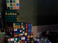 20160128 160024  Sam's cube collection.