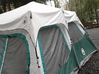 20160129 094520  Tent in its new drying position. I love this 10 man tent! Thank you, Mom and Richard!