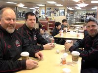 20160207 063922  Hanging with the Squirts coaches on the ferry. I miss these guys! Brett, Darrel, Arlo (L to R)