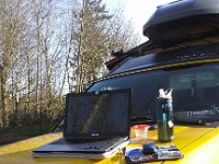 20160208 144958  My frequent work space while the kids were in PREP. Warm enough to work outside.