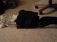 20160208 201035  Ben's efforts at folding laundry are better than mine!