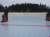 20160522 082334  Drying the rink.