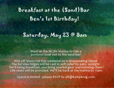Looking forward to Ben's big party :)