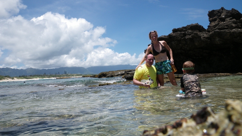 imgp3261-800x451 Then to some of our favorite tide pools for some snorkeling. Gorgeous day! I set the camera up for this shot and barely made it in :)