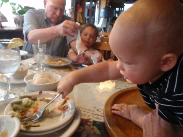 More sausage, please!!! These kids really like the German food!