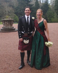 In Scotland for Doug and Mary's wedding