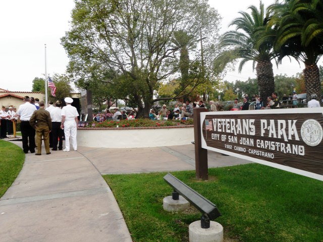 Ceremony in San Juan Capistrano. An honor to honor those who serve(d).
