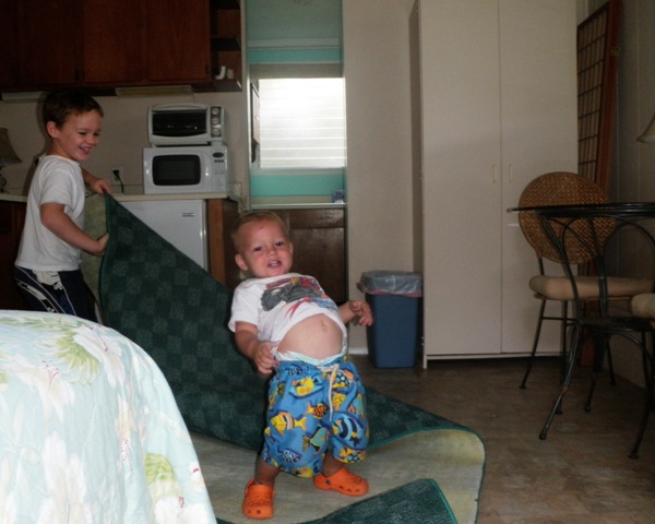 Helping Gramma move into her "coddage".