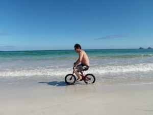 Doug getting a little mountain biking riding in!