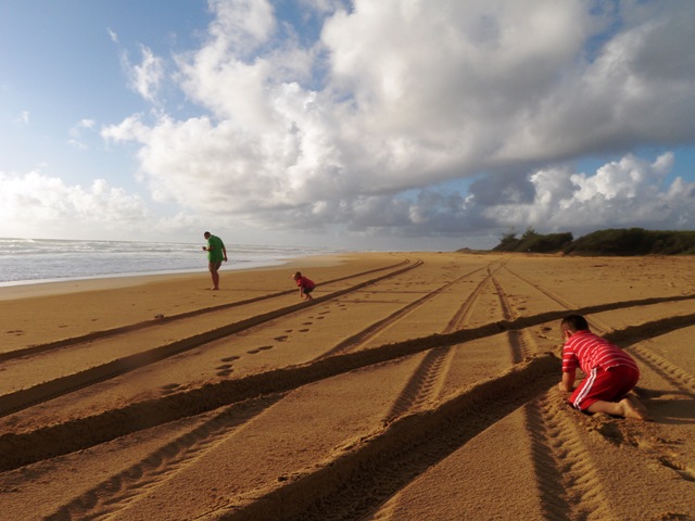 Ahhhh! Bliss! A remote beach outpost on Kaua'i to start the New Year!