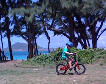 Riding solo over the dunes!