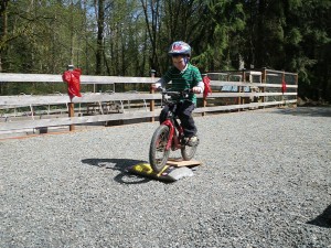 Ben takes his first jump!