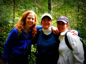 A new A team! Adding my dear friend Amy to the mix, and getting a chance to see April once again. This trail has lots of good memories from hikes when Sam was a baby - with Molly, Jenni, Becca...love you all!