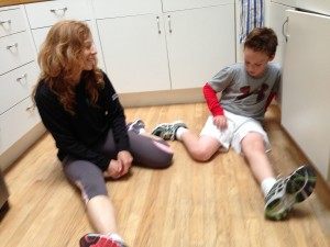 After our first jog together! So much fun!