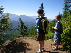 Love this view of the valley, and my hikers!